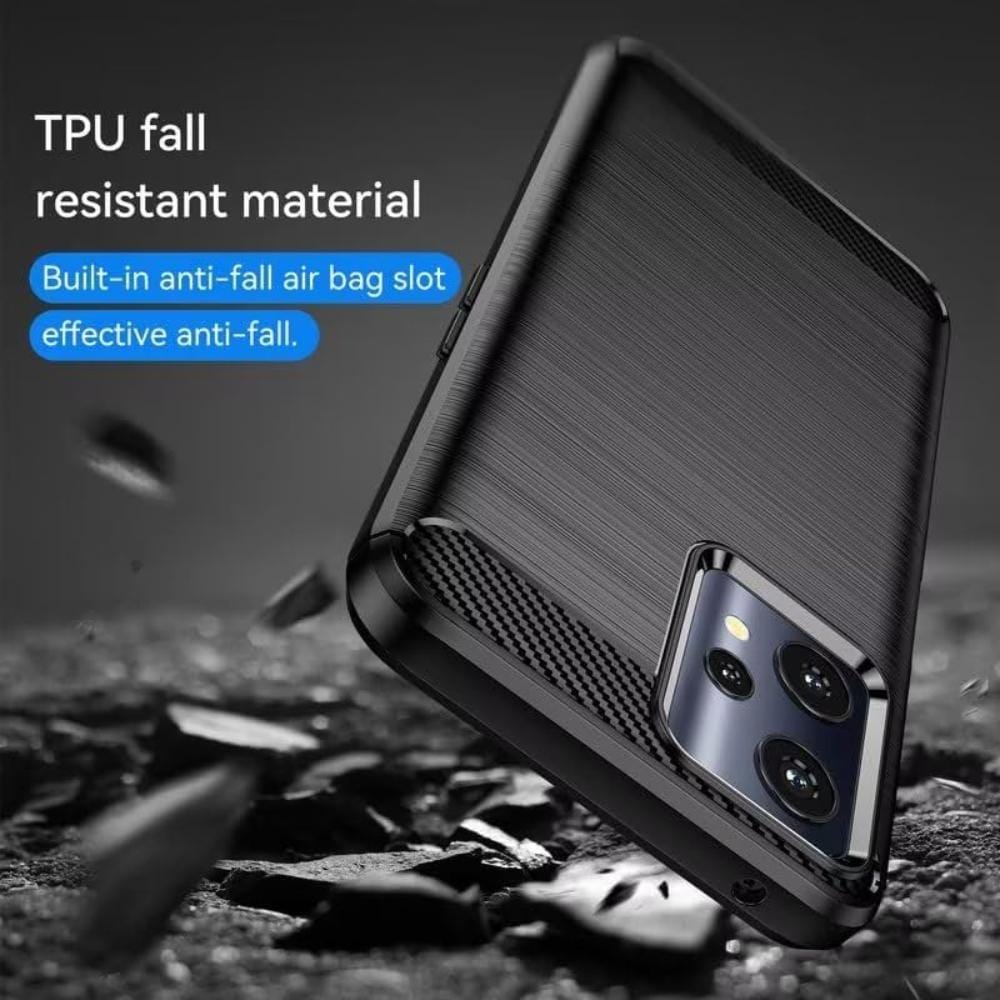 Thin Carbon Fiber Phone Case for OnePlus Nord CE 2 Lite 5G Back Cover Black Onezeros.in