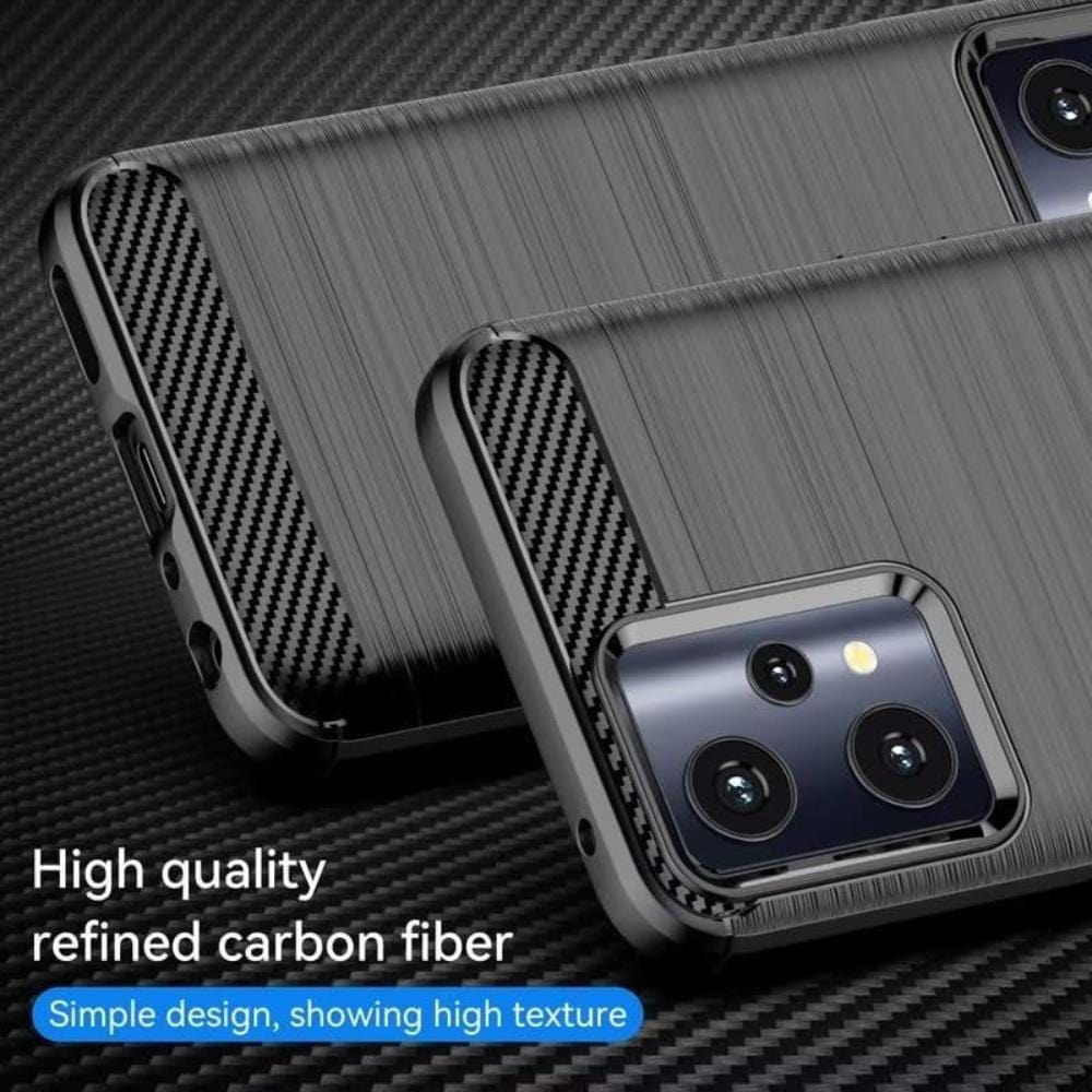 Thin Carbon Fiber Phone Case for OnePlus Nord CE 2 Lite 5G Back Cover Black Onezeros.in