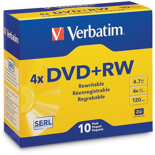 Verbatim DVD+RW 10 Pack Slim Case Verbatim