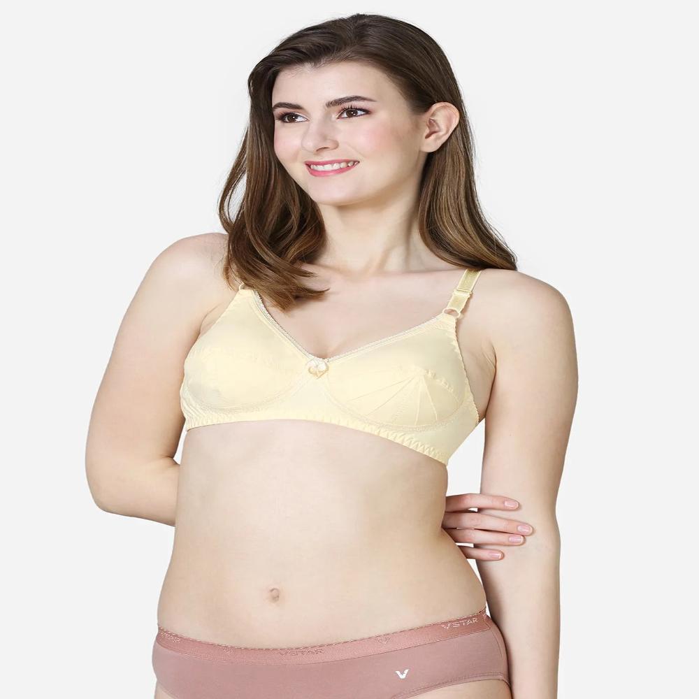 VStar Medium Coverage Conical Cup Bra 30B / Beige Onezeros.in