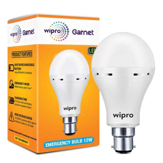 Wipro Garnet Emergency 12w LED Bulb Onezeros.in