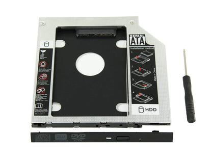 2nd Hard Drive SSD HDD Hard Drive Enclosures & Mounts Tray Onezeros.in