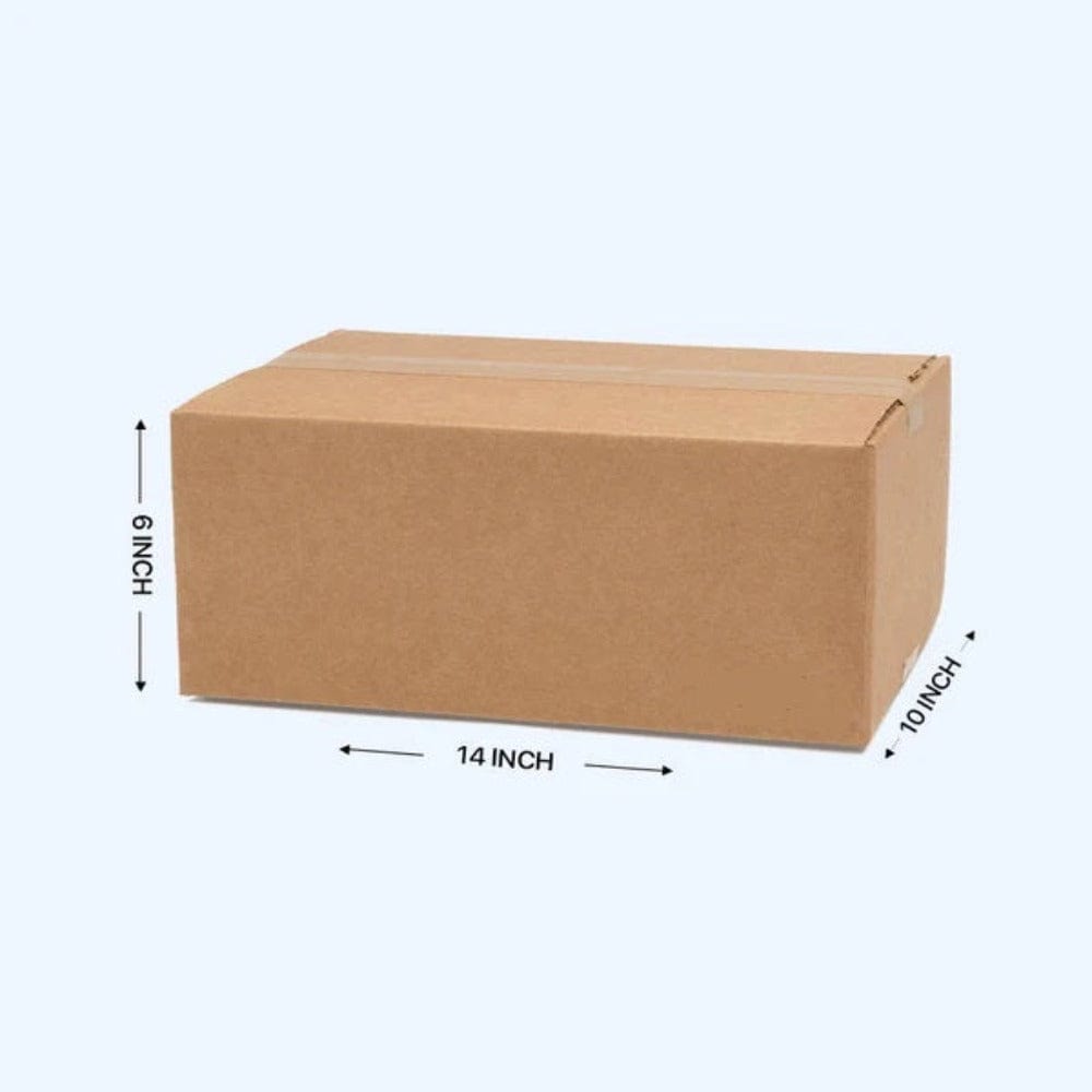 3 PLY Cardboard Boxes Size 14X10X6 Inches Pack of 25 (For ₹ 9.79 each) Onezeros.in