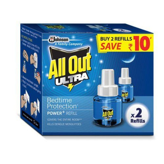 All Out Ultra Refill - Liquid Vaporiser, 45 ml Twin Pack Pest Control