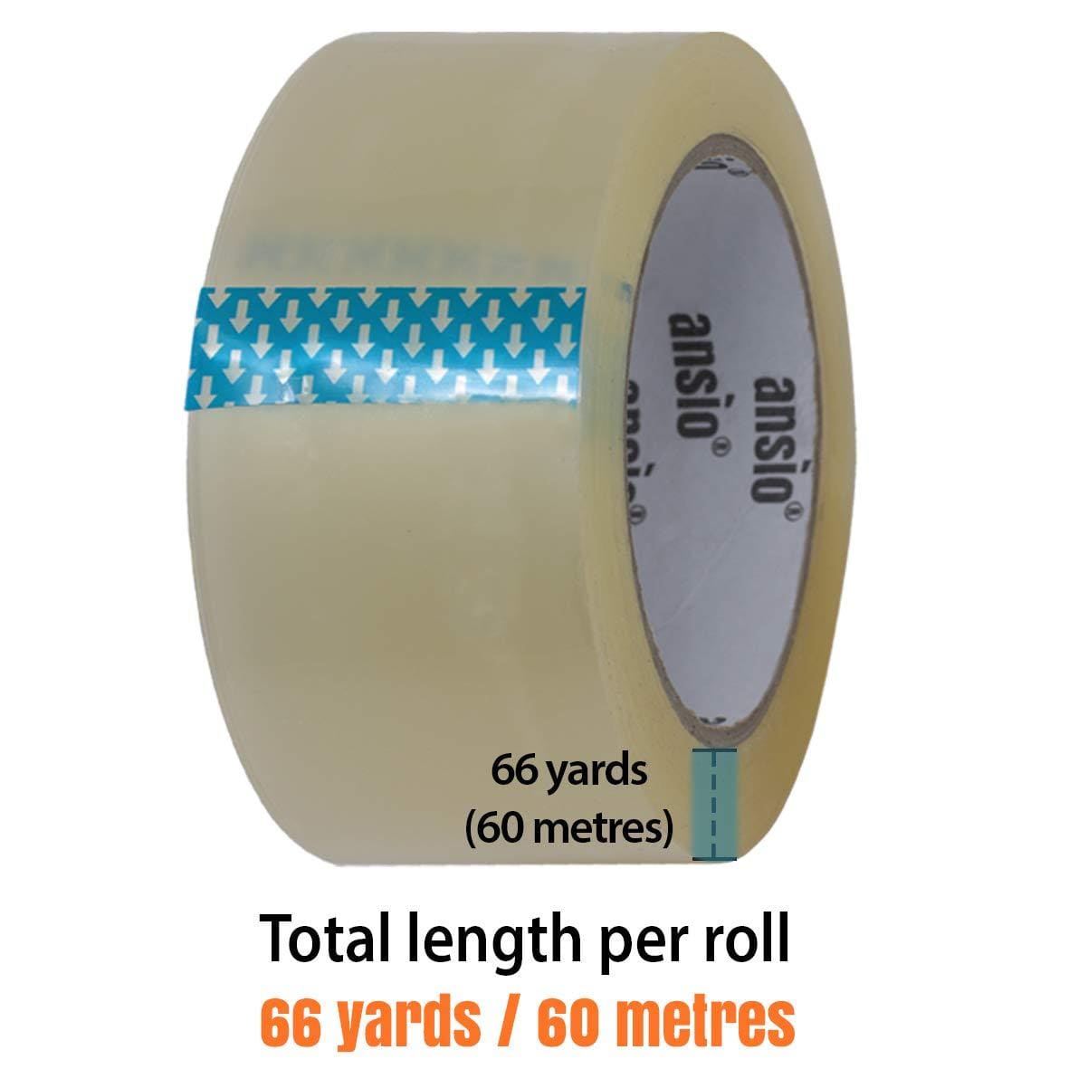 Ansio Transparent Packing Tape (6 Roll) Ansio