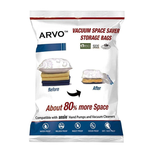 Arvo Vacuum Compressed Storage Bags with Pump Ansio