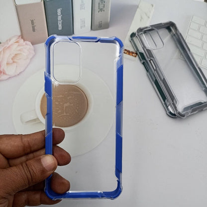 Clear Transparent Back Cover For Redmi Note 10 Phone Case Blue Onezeros.in