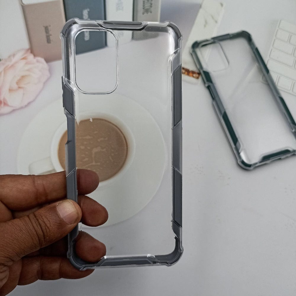 Clear Transparent Back Cover For Redmi Note 10 Phone Case Gray Onezeros.in