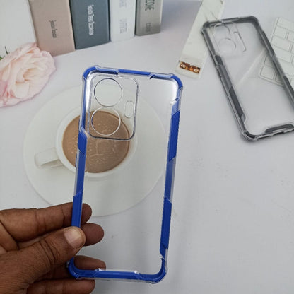 Clear Transparent Back Cover For Vivo T1 44w Phone Case Blue Onezeros.in