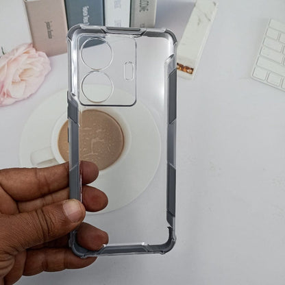 Clear Transparent Back Cover For Vivo T1 Pro Phone Case Gray / Vivo T1 Pro/iQOO Z6 Pro Onezeros.in