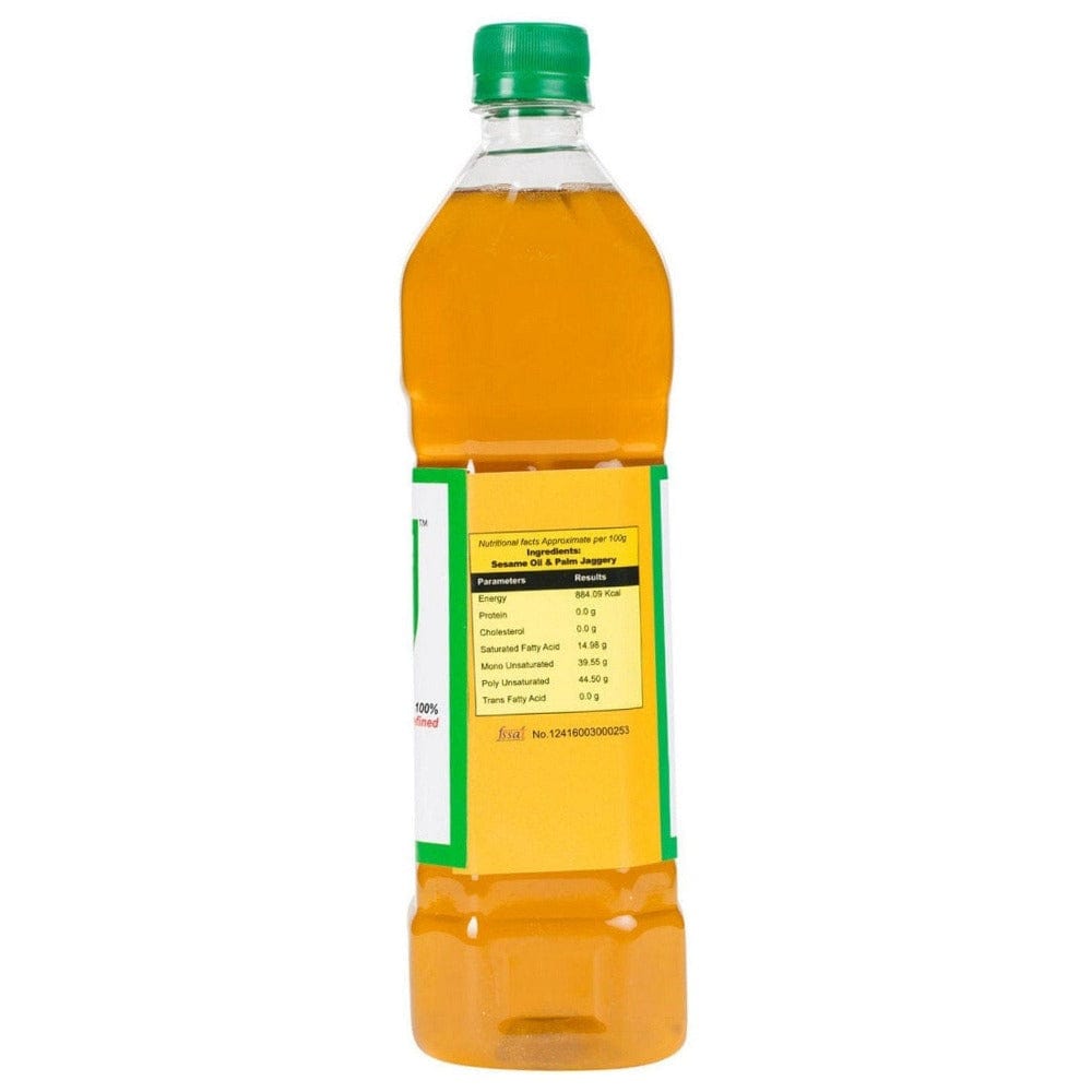 Cold Pressed Gingelly oil (Chekku Oil) 1Ltr Onezeros.in