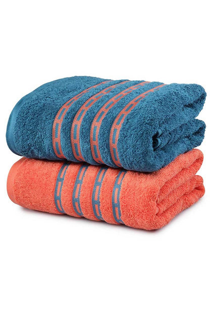 Cotton 500 GSM Couple Towels Set Onezeros.in