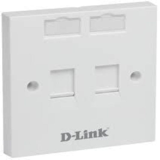 D-Link Faceplate - Dual Faceplate accepts two Keystone Jacks D-Link