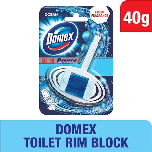 Domex Toilet Rim Block - Ocean, 40 gm 40 gms Domestos