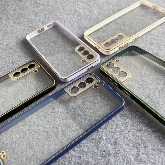 Electroplated Transparent Clear Frame Phone Case For iPhone 12 Mini Onezeros.in