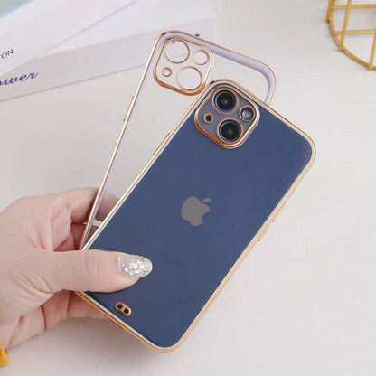 Electroplated Transparent Clear Frame Phone Case For Reno 7 Pro 5G Onezeros.in