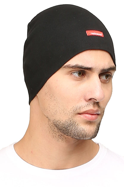 FabSeasons Cotton Skull Cap (Black) FabSeasons