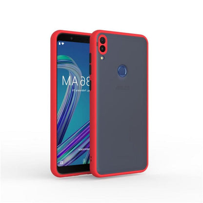 Frosted Smoke Case for Asus Zenfone Max Pro M1 Back Cover Red Onezeros.in