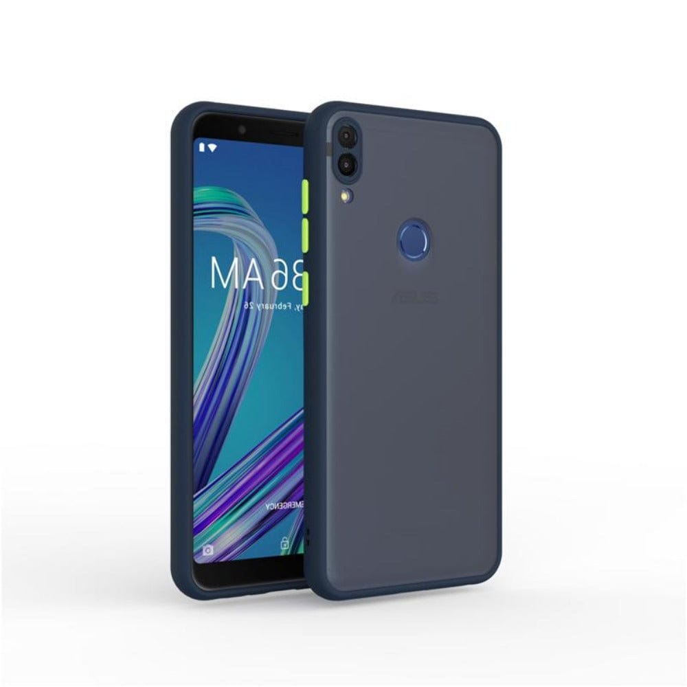 Frosted Smoke Case for Asus Zenfone Max Pro M1 Back Cover Royal Blue Onezeros.in