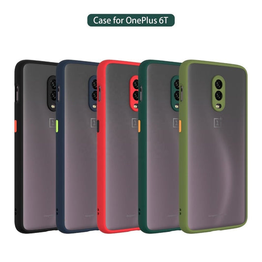 Frosted Smoke Case for OnePlus 6T Back Cover Onezeros.in