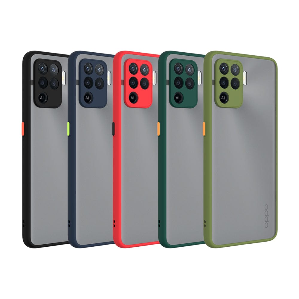 Frosted Smoke Case for OPPO F19 Pro Back Cover Onezeros.in