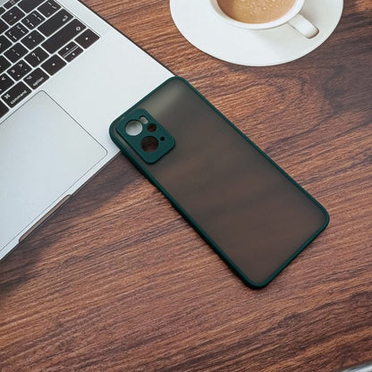 Frosted Smoke Case for OPPO K10 Back Cover Dark Green Onezeros.in