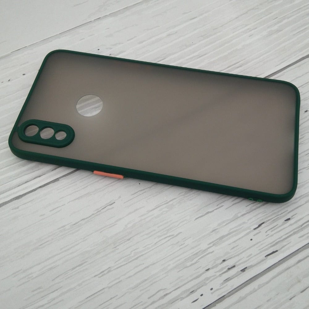 Frosted Smoke Case for Realme 3 Pro Back Cover Dark Green Onezeros.in