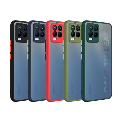 Frosted Smoke Case for Realme 8 Back Cover Onezeros.in