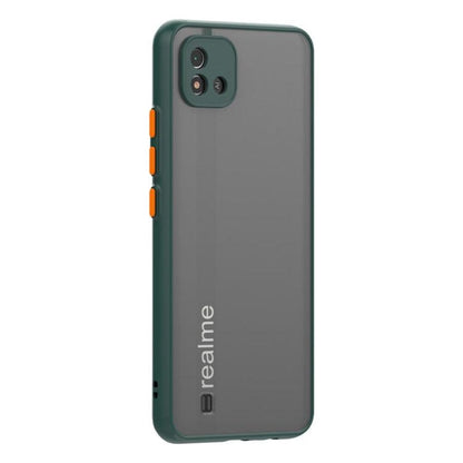 Frosted Smoke Case for Realme C20 Back Cover Dark Green Onezeros.in