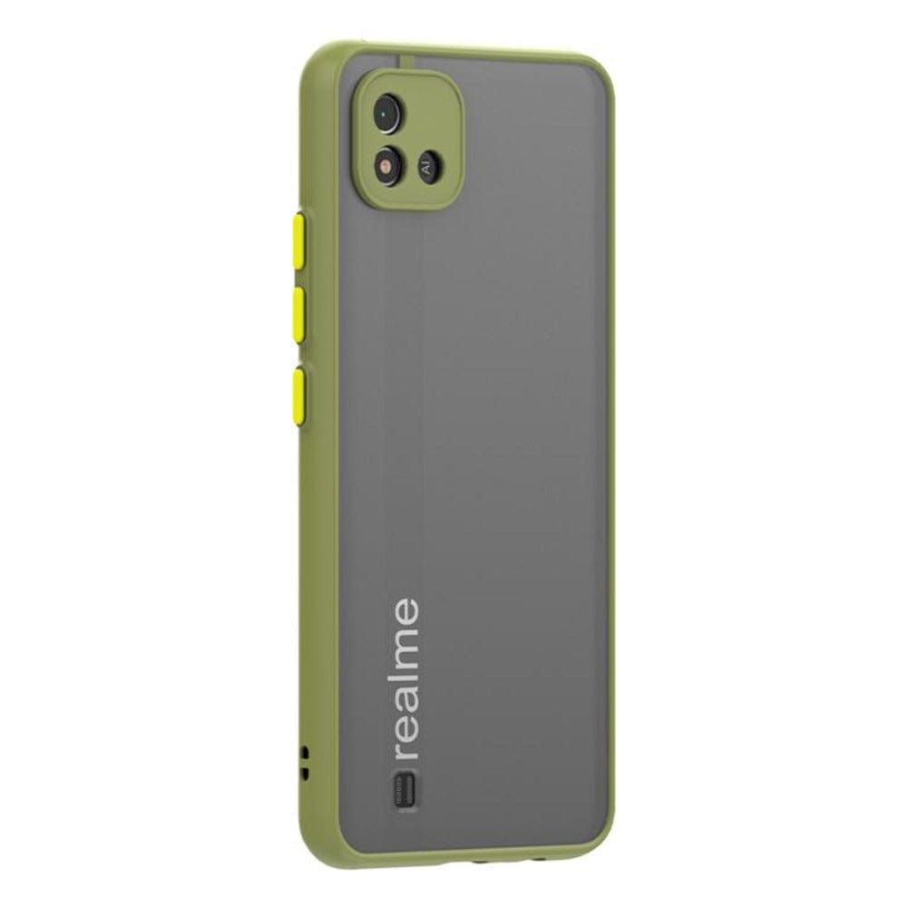 Frosted Smoke Case for Realme C20 Back Cover Army Green Onezeros.in