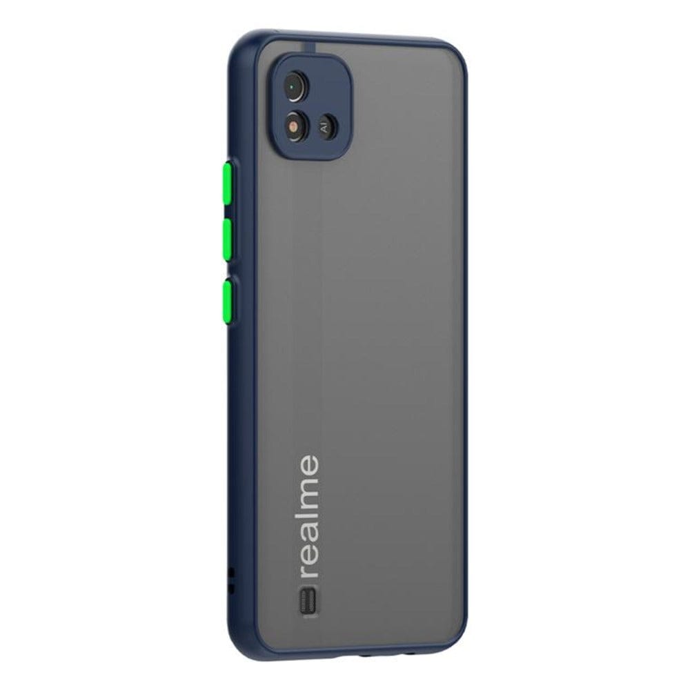 Frosted Smoke Case for Realme C20 Back Cover Royal Blue Onezeros.in