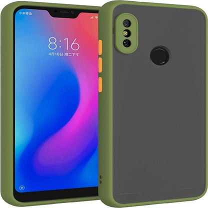 Frosted Smoke Case for Redmi 6 Pro Back Cover Army Green Onezeros.in