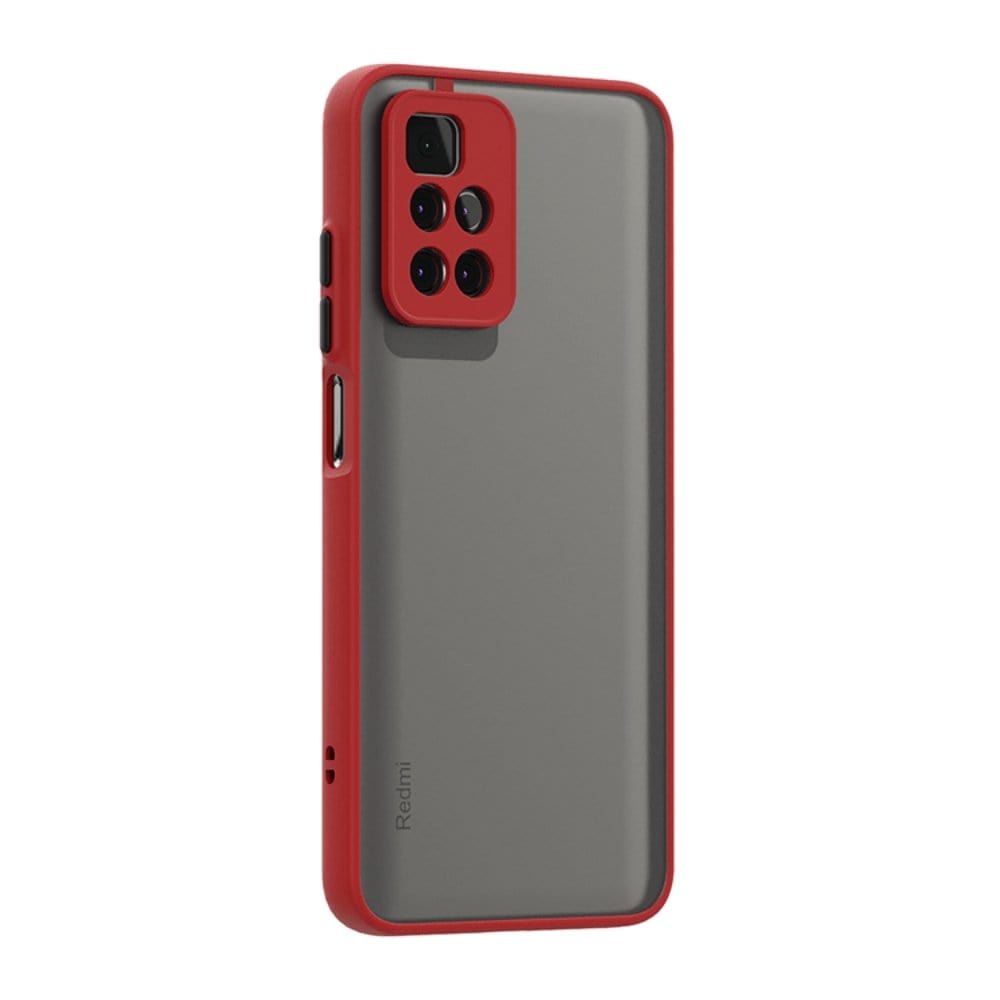 Frosted Smoke Case for Redmi Note 11T 5G Back Cover Red Onezeros.in