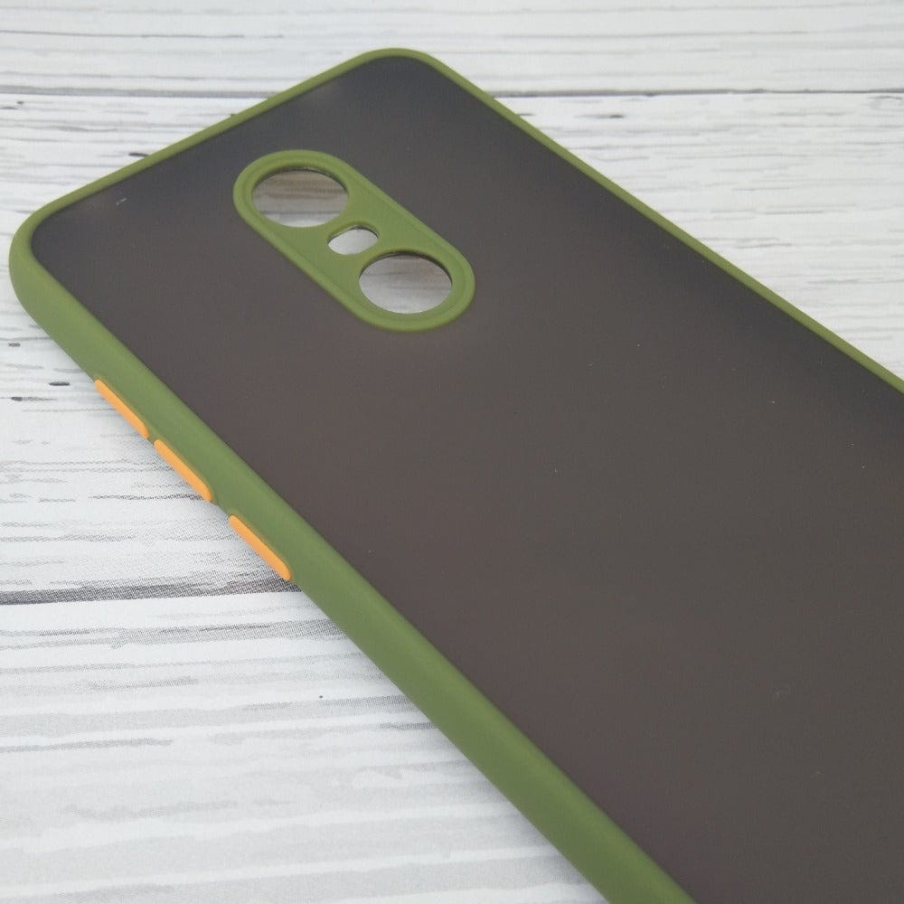 Frosted Smoke Case for Redmi Note 5 Back Cover Army Green Onezeros.in