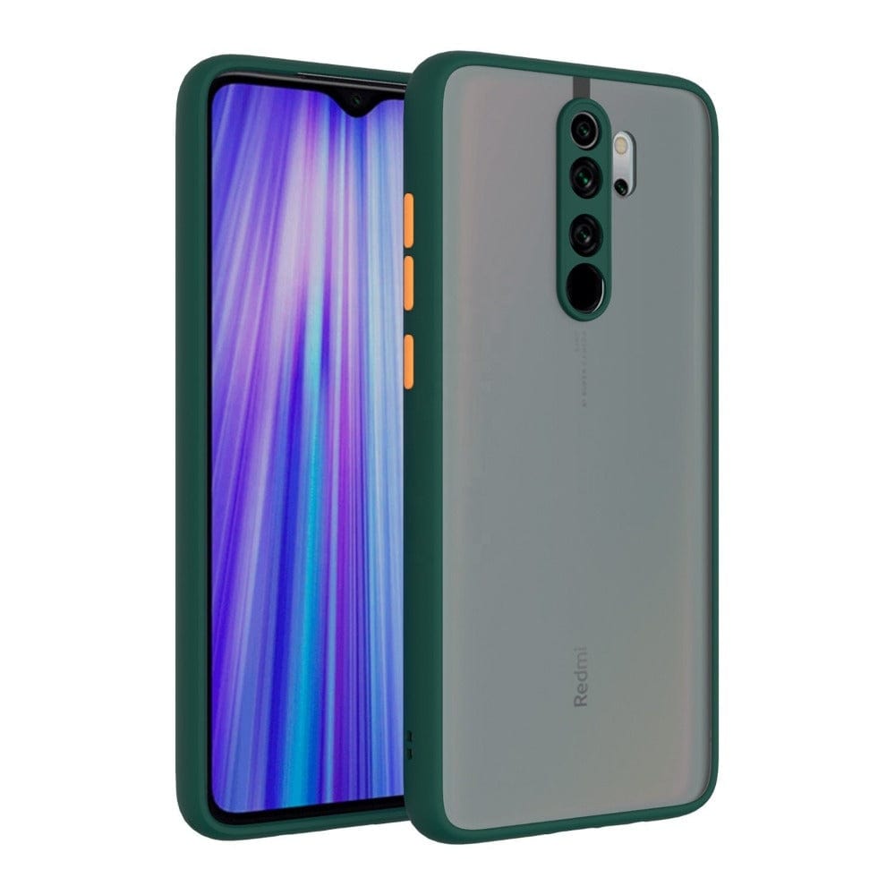 Frosted Smoke Case for Redmi Note 8 Pro Back Cover Dark Green Onezeros.in