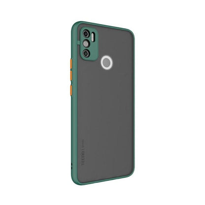 Frosted Smoke Cover for Tecno Spark 6 Air Camera Protection Phone Case Dark Green Onezeros.in