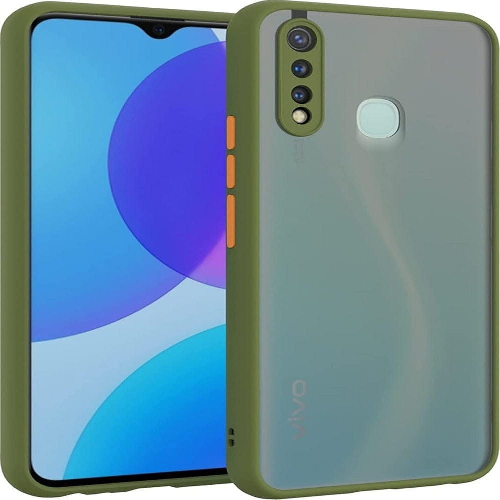 Frosted Smoke Case for Vivo Z1 Pro Back Cover Army Green Onezeros.in