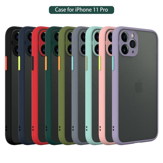 Frosted Smoke Cover for iPhone 11 Pro Camera Protection Phone Case Onezeros.in