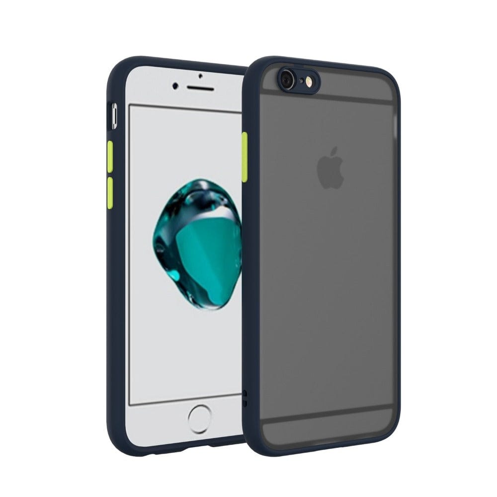 Frosted Smoke Cover for iPhone 6 Camera Protection Phone Case Royal Blue Onezeros.in