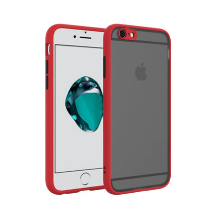 Frosted Smoke Cover for iPhone 6 Camera Protection Phone Case Red Onezeros.in