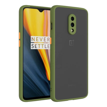 Frosted Smoke Cover for OnePlus 7 Camera Protection Phone Case Army Green Onezeros.in