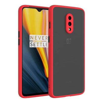 Frosted Smoke Cover for OnePlus 7 Camera Protection Phone Case Red Onezeros.in