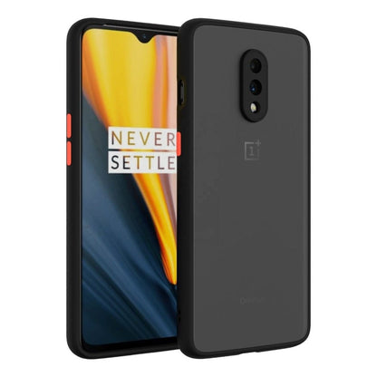 Frosted Smoke Cover for OnePlus 7 Camera Protection Phone Case Black Onezeros.in