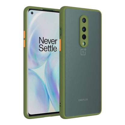 Frosted Smoke Cover for OnePlus 8 Camera Protection Phone Case Army Green Onezeros.in