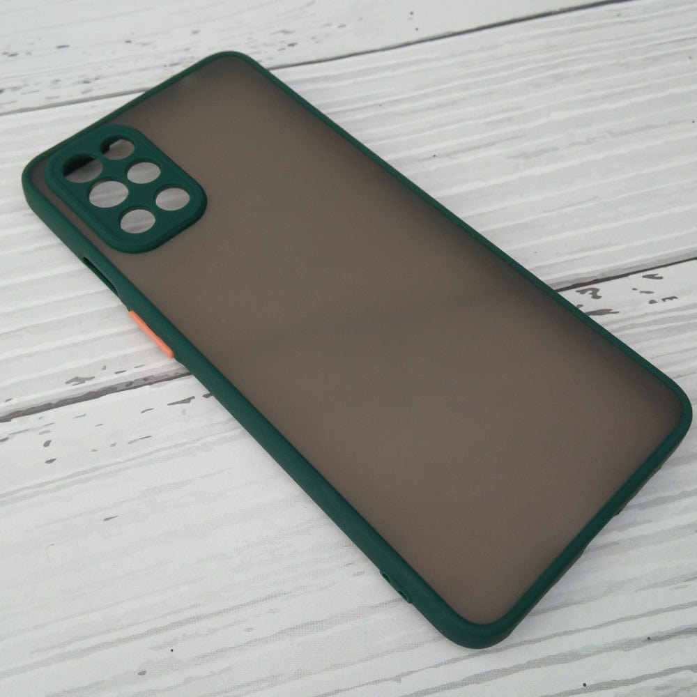 Frosted Smoke Cover for OnePlus 9R/8T Camera Protection Phone Case Dark Green Onezeros.in