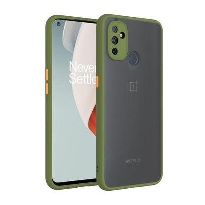 Frosted Smoke Cover for OnePlus Nord N100 Camera Protection Phone Case Army Green Onezeros.in