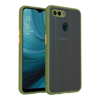 Frosted Smoke Cover for OPPO A12/A11k Camera Protection Phone Case Army Green Onezeros.in