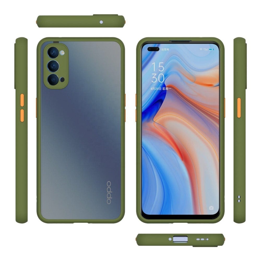 Frosted Smoke Cover for OPPO Reno 4 Pro Camera Protection Phone Case Onezeros.in