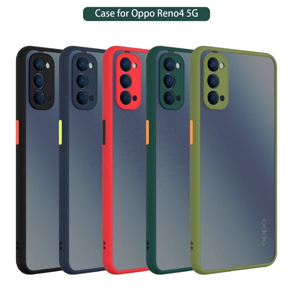 Frosted Smoke Cover for OPPO Reno 4 Pro Camera Protection Phone Case Onezeros.in