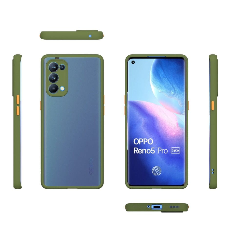 Frosted Smoke Cover for OPPO Reno 5 Pro Camera Protection Phone Case Onezeros.in